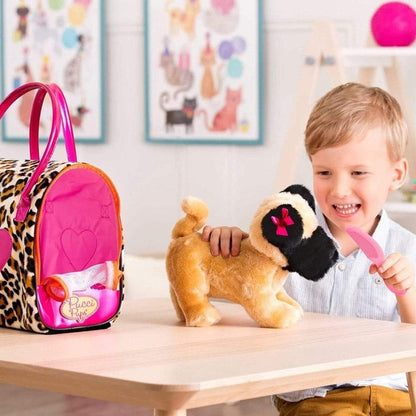 Pucci Pups Toys Pucci Pups Leopard Plush Glam Bag & Pug