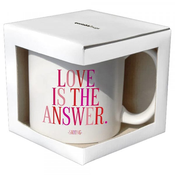 quotable Home & Kitchen Quotable Mugs - Love Is The Answer Mug