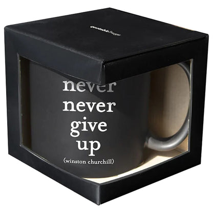 quotable Home & Kitchen Quotable Mugs - Never Give Up Mug