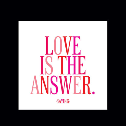 quotable Quotable magnets - etn love is the answer