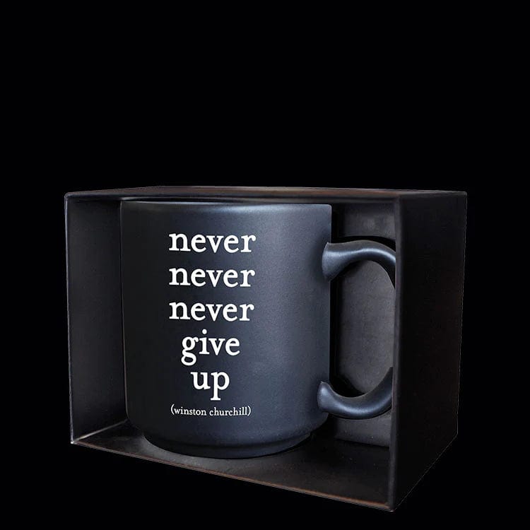 quotable Quotable Mini Mugs - never give up