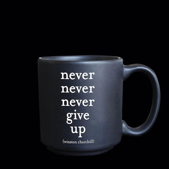 quotable Quotable Mini Mugs - never give up