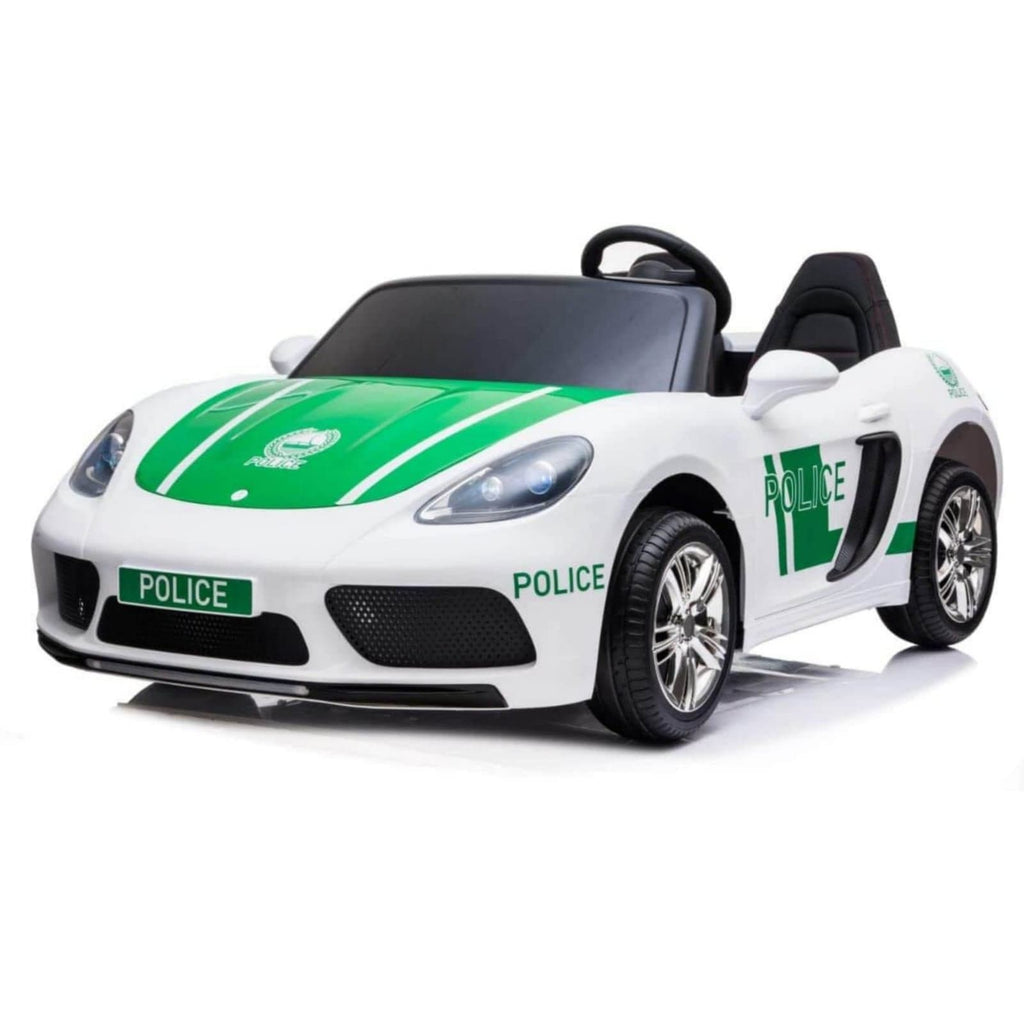 Racewinner Toys Kids Ride On-Licensed Police Car 2 Seater XXL Size Battery Powered 12V
