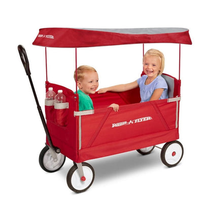 Radio Flyer Babies Radio Flyer 3 in 1 EZ Fold Wagon with Canopy