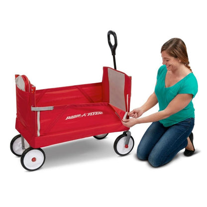 Radio Flyer Babies Radio Flyer 3 in 1 EZ Fold Wagon with Canopy