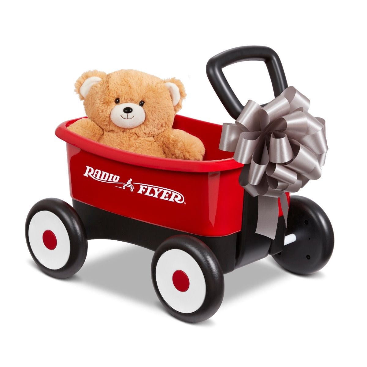 Radio Flyer Babies Radio Flyer - Push & Play Walker Wagon With Teddy Bear
