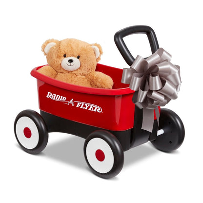 Radio Flyer Babies Radio Flyer - Push & Play Walker Wagon With Teddy Bear