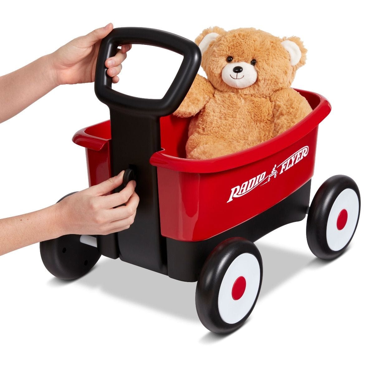 Radio Flyer Babies Radio Flyer - Push & Play Walker Wagon With Teddy Bear