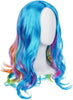 Rainbow High Toys RAINBOW HIGH Rainbow Wig 18 Role Play Wig for Girls, Rainbow High Role Play Wig, 572534EUC