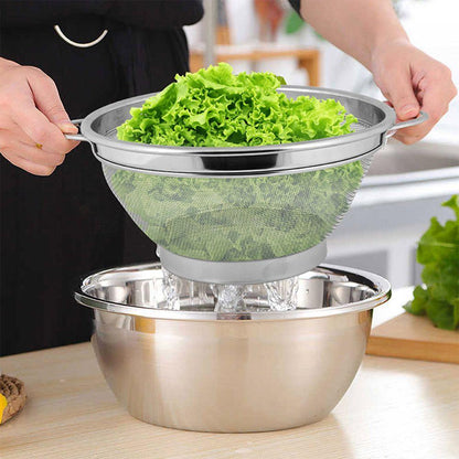 Raj Home & Dining On - Raj Steel Basket Colander 21cm - (QL0017)