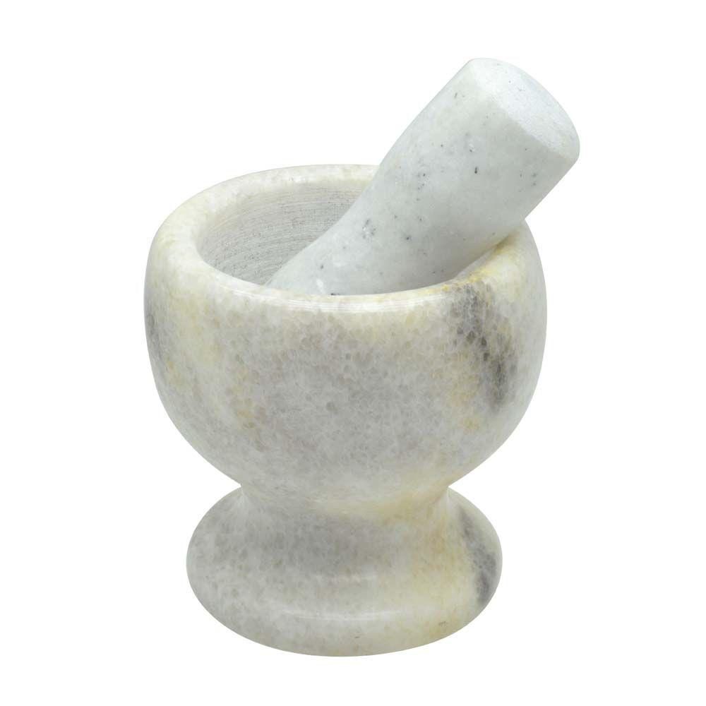 Raj Home & Kitchen On - Raj China Marble Mortar Set Large - (CMMSL2)