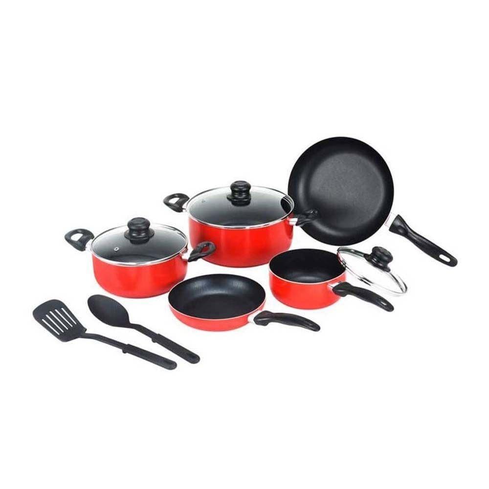 Raj Home & Kitchen Raj Non Stick 10 Pcs Cookware Set