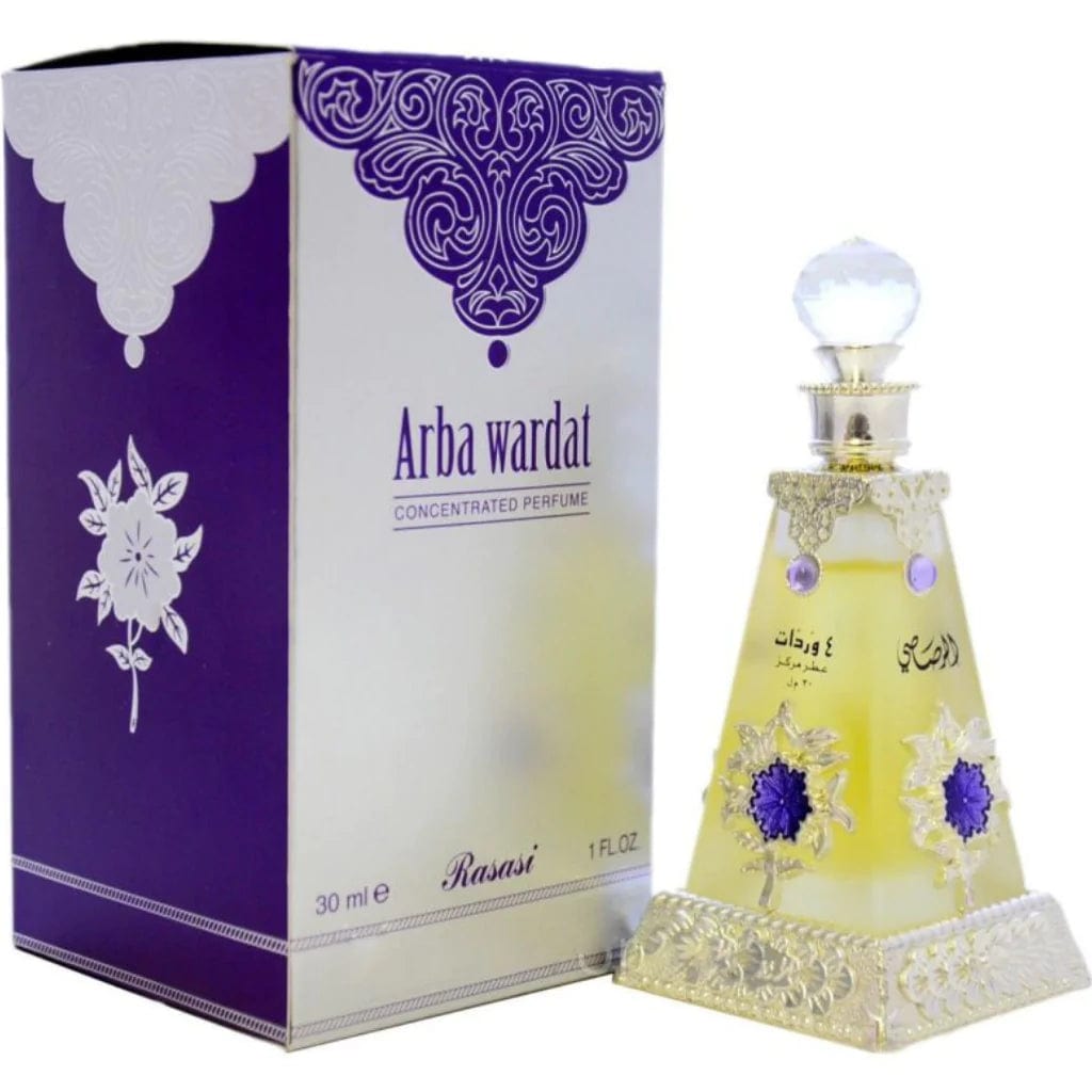 Rasasi Perfumes Rasasi Arba Wardat Attar Concentrated Perfume Oil For Unisex 30 ml