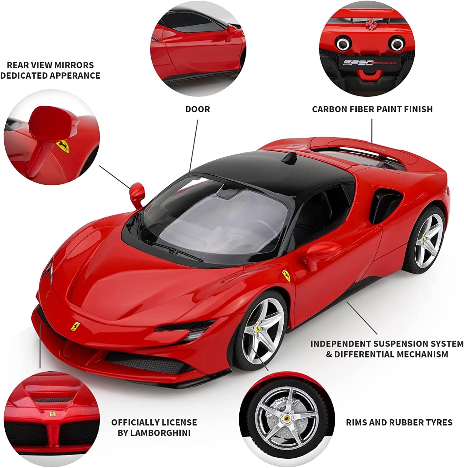 Rastar Ferrari SF90 Stradale Remote Control Car 1:24 Scale