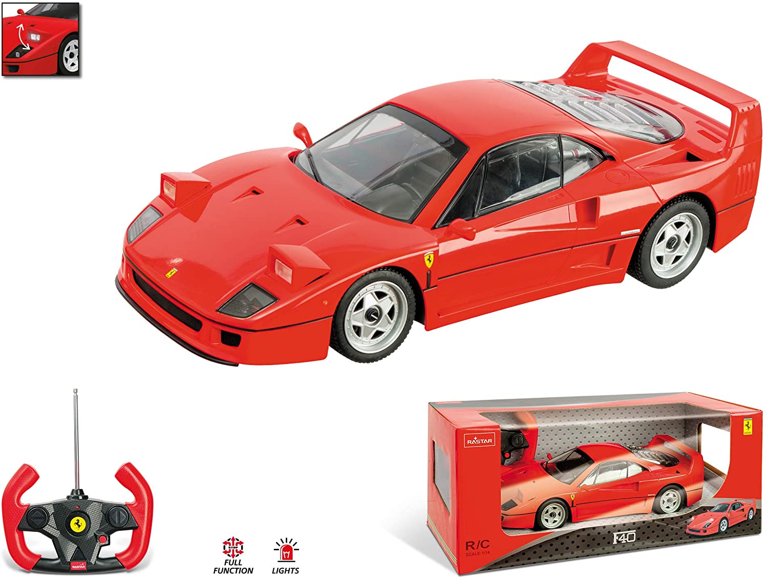 rastar Toys Rastar R/C Ferrari F40 1:14