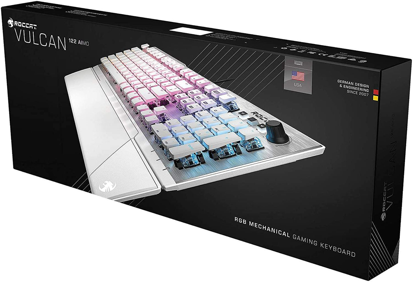 ROCCAT Gaming Vulcan 122 AIMO, Tactile Brown Switch, US Layout, EU Packaging PC