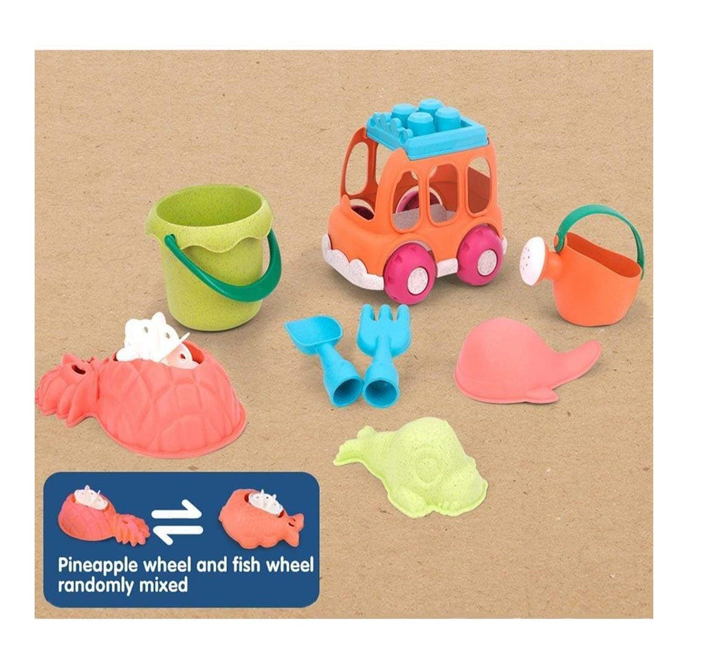 ROLL UP KIDS Toys Roll Up Kids Beach Toy Car Set 8pc