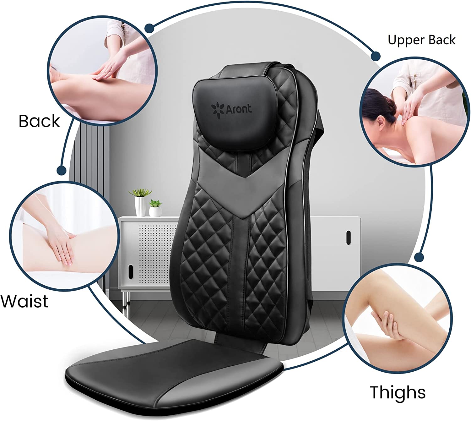 Rotai Appliances Rotai Massage Chair Pad Black