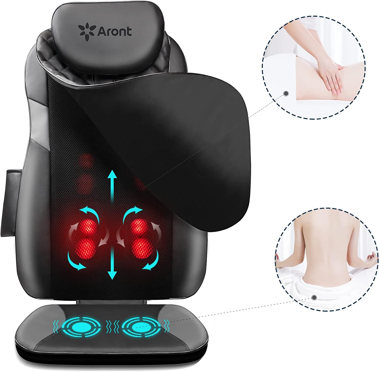 Rotai Appliances Rotai Massage Chair Pad Black