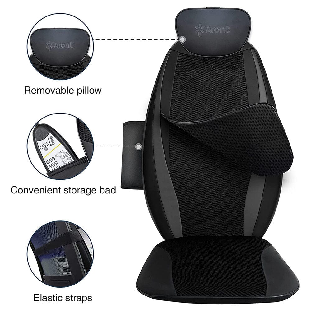 Rotai Shiatsu Back Massager Cushion - Black