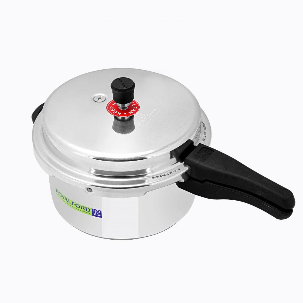 Royalford Home & Kitchen Royalford 5+3Ltr Combo Alum. Pressure Cooker - (RF8428)