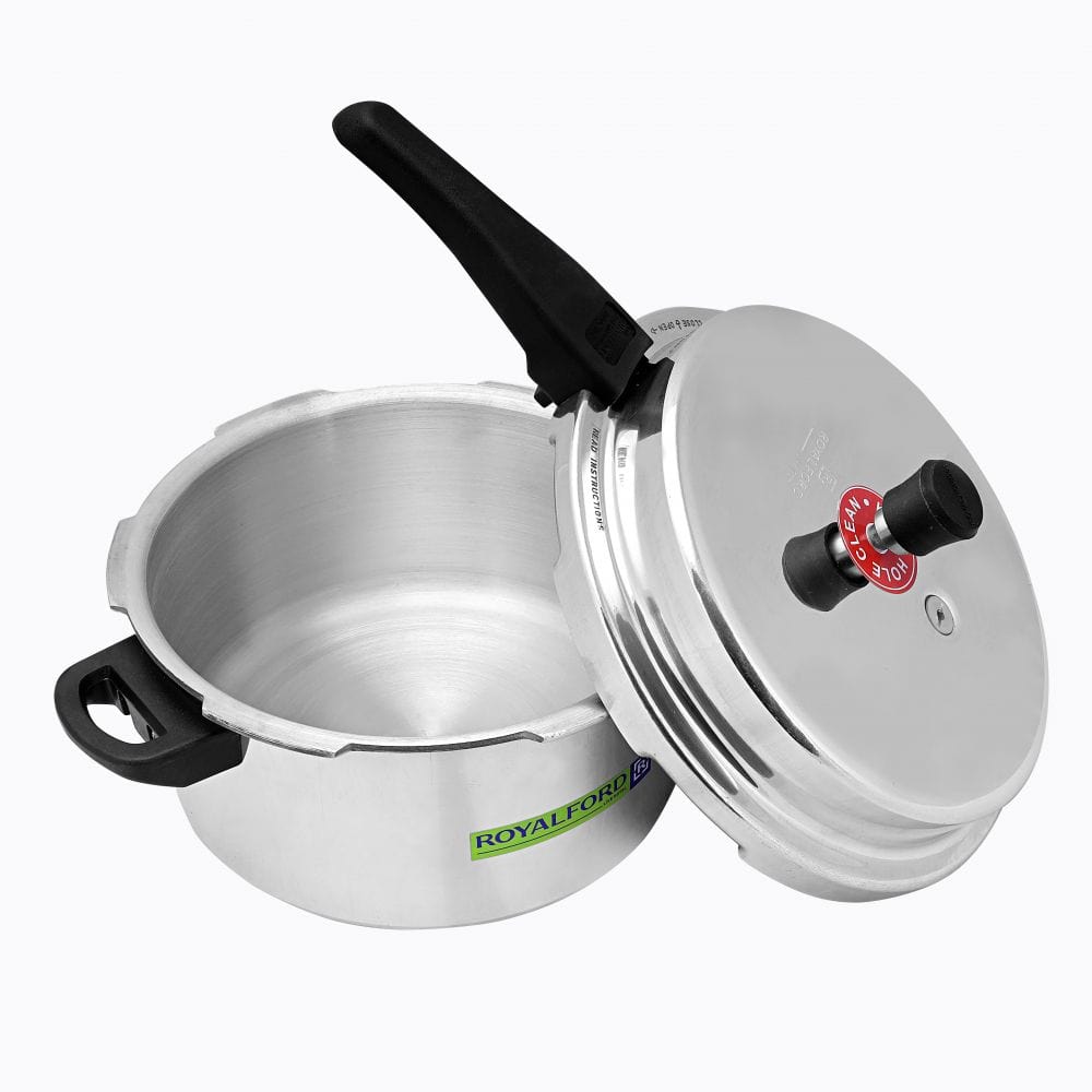 Royalford Home & Kitchen Royalford 5+3Ltr Combo Alum. Pressure Cooker - (RF8428)