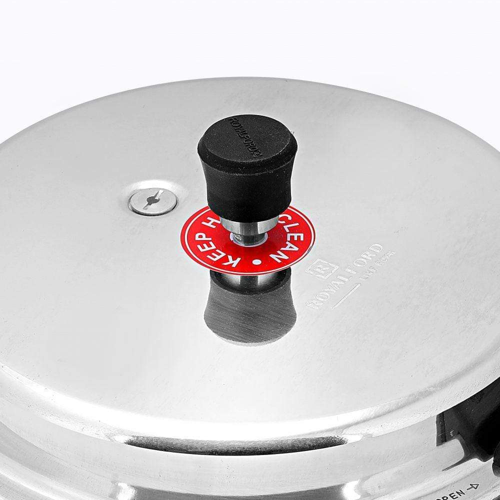 Royalford Home & Kitchen Royalford 5+3Ltr Combo Alum. Pressure Cooker - (RF8428)