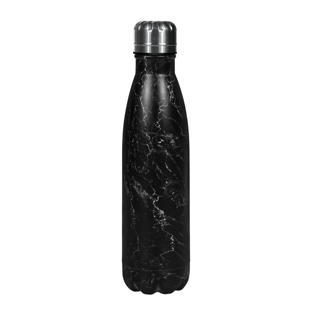 Royalford Home & Kitchen Royalford 500ml SS Marble Vacuum Bottle Black 1x24 - (RF9476)