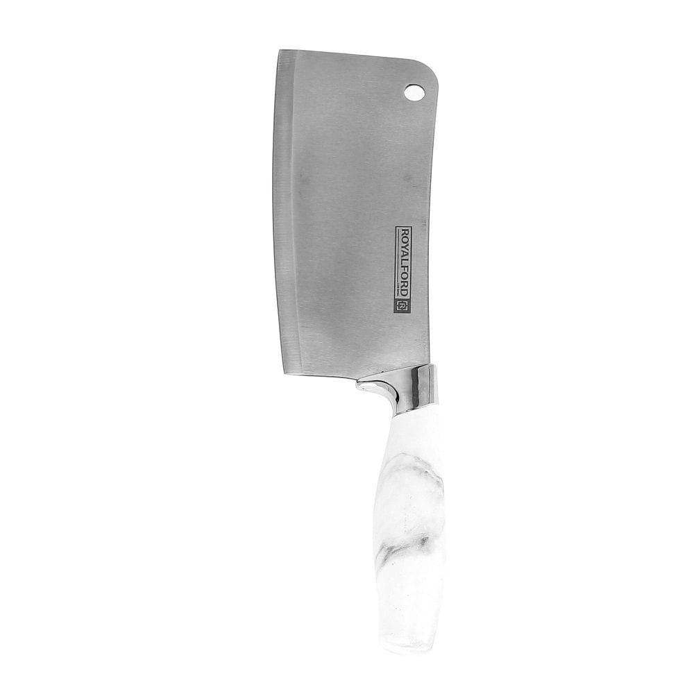 Royalford Home & Kitchen Royalford 7" Marble Designed Cleaver Knife (1x36) - (RF9536)