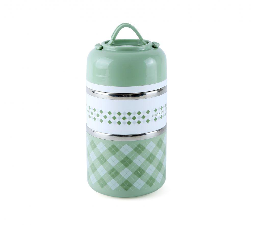 Royalford Home & Kitchen Royalford 930ml Two Layer Round Lunch Box 1x36 - (RF9298)