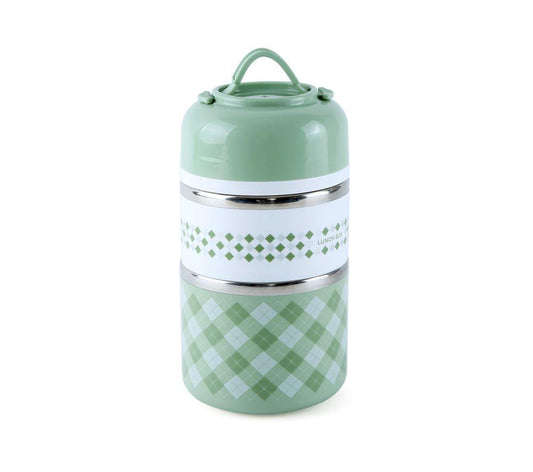 Royalford Home & Kitchen Royalford 930ml Two Layer Round Lunch Box 1x36 - (RF9298)