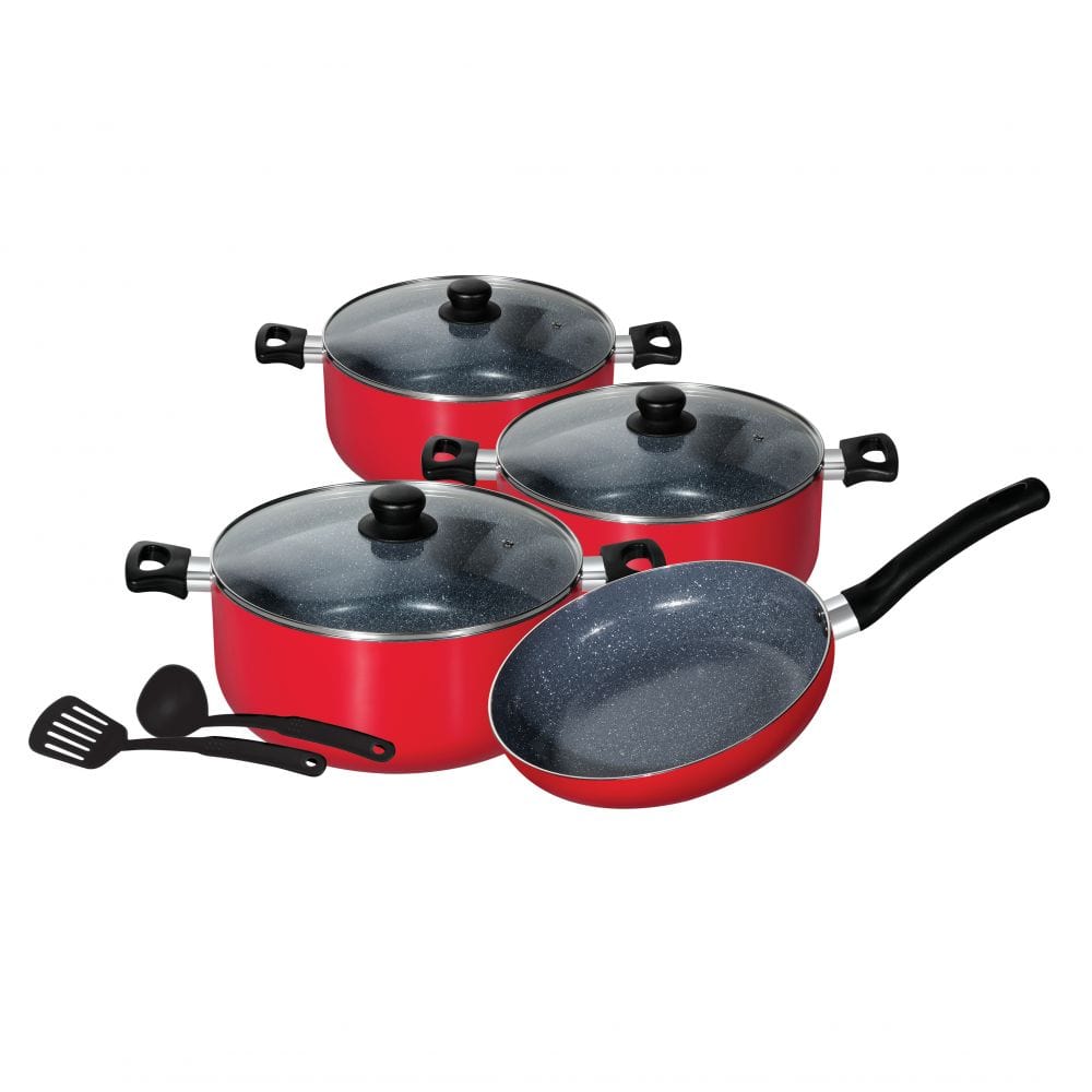 Royalford Home & Kitchen Royalford Alum Cookware Set Marble Coated - (RF9504)