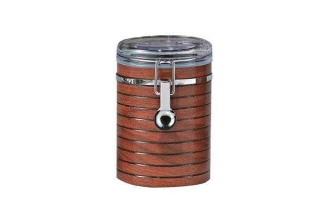 Royalford Home & Kitchen Royalford Cherrywood Acrylic Canister 1050ml 1x24 - (RF8223)