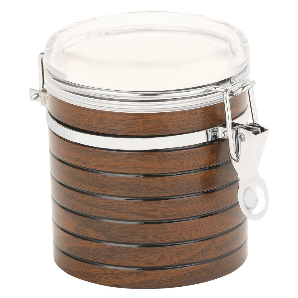 Royalford Home & Kitchen Royalford Cherrywood Acrylic Canister 570ml 1x24 - (RF8221)