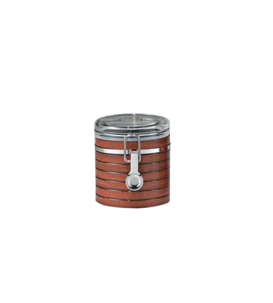 Royalford Home & Kitchen Royalford Cherrywood Acrylic Canister 570ml 1x24 - (RF8221)