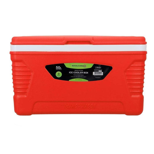 Royalford Outdoor Royalford 50L Insulated Ice Cooler Box- Red