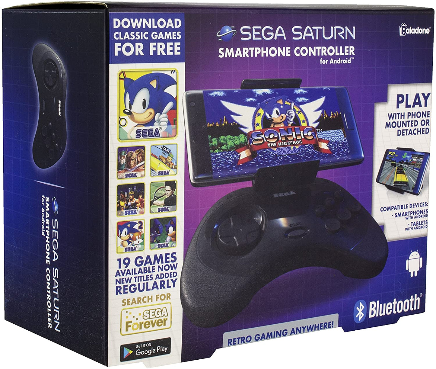 Sega Gaming SEGA Smartphone Controller for Android (Phone mounted or Detached)