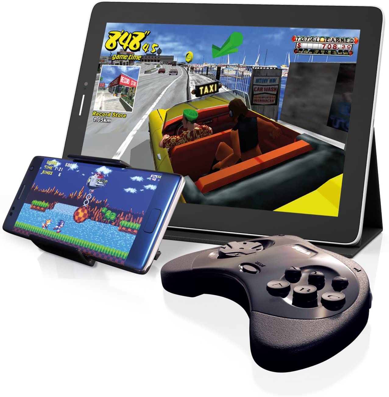 Sega Gaming SEGA Smartphone Controller for Android (Phone mounted or Detached)