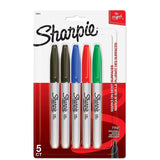 Sharpie School Sharpie Fin Permanent Marker Marqueur Permanent 5CT
