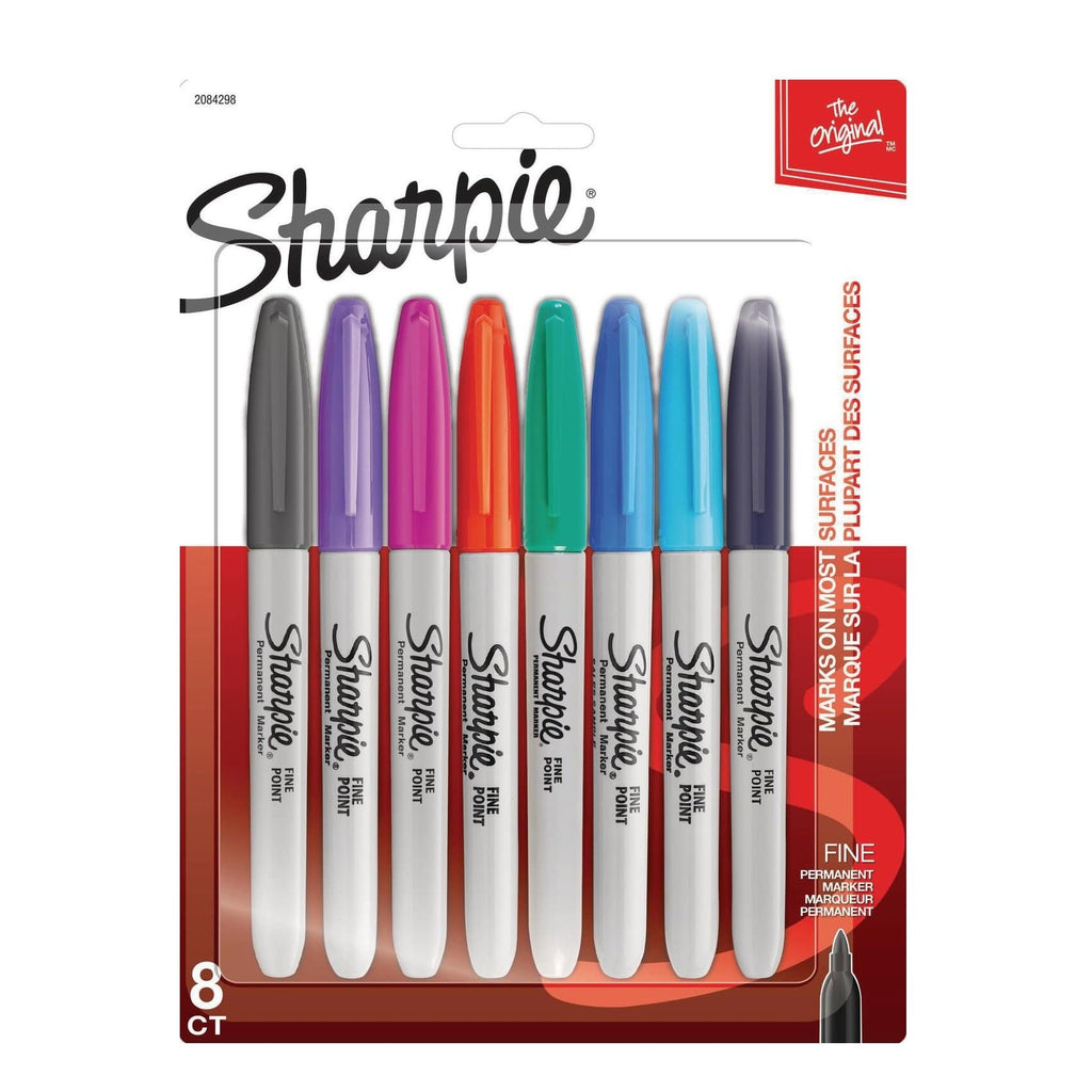Sharpie School Sharpie Fin Permanent Marker Marqueur Permanent 8CT