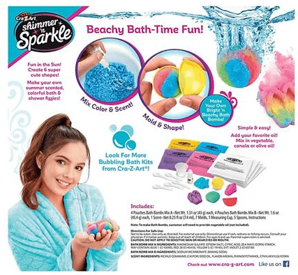 Shimmer N Sparkle Make Your Own Bath Bomb Beach Blast