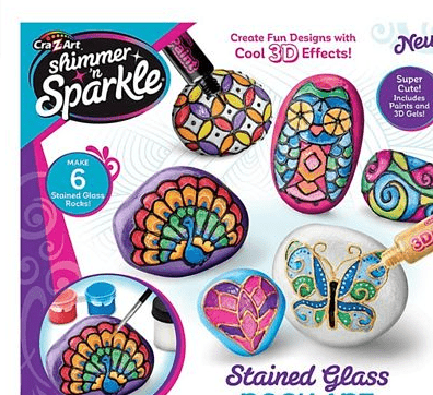 Shimmer N Sparkle Stained Glass Rock Art