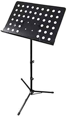 SHINEDOWN Hardware SHINEDOWN Adjustable Music Conductor Stand Folding Sheet Music Stand Lightweight Metal Music Holder(Black)
