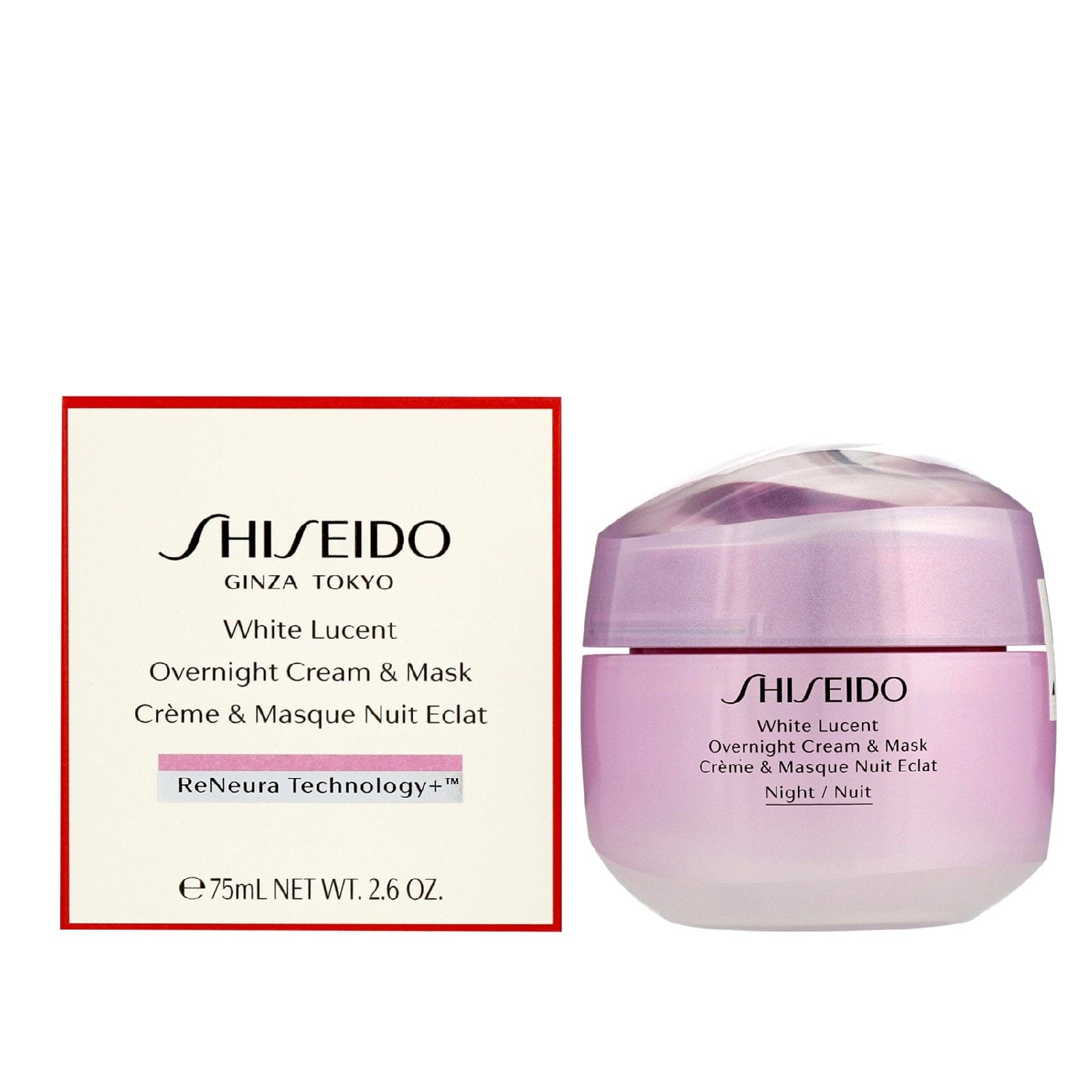 Shiseido Beauty Shiseido White Lucent Overnight Cream and Mask 75ml