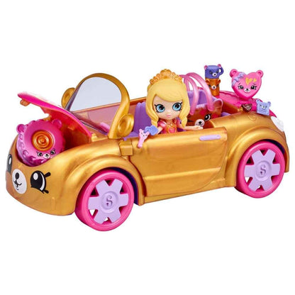 Shopkins Toys Shopkins Happy Places S7 Royal Trends Convertible Car Playset (57577)