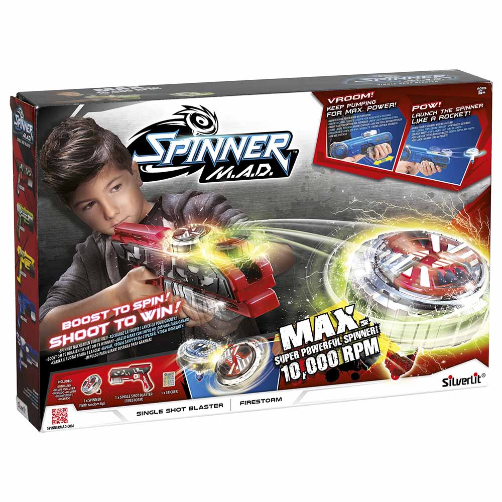 Silverlit Spinner Mad - Single Shot Blaster Firestorm
