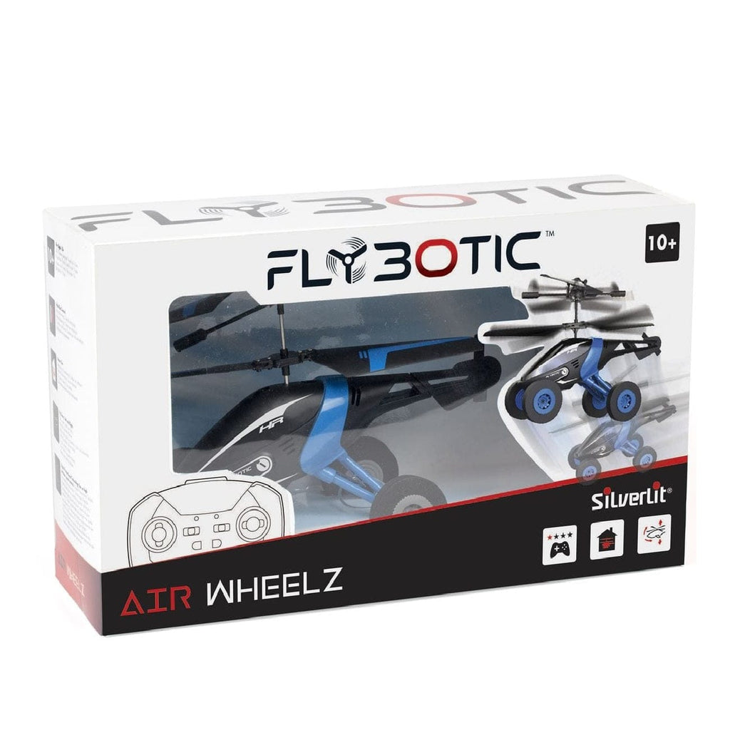 Silverlit Toys Silverlit Flybotic Air Wheelz - Remote Control 2-in-1 Helicopter and Car - Blue