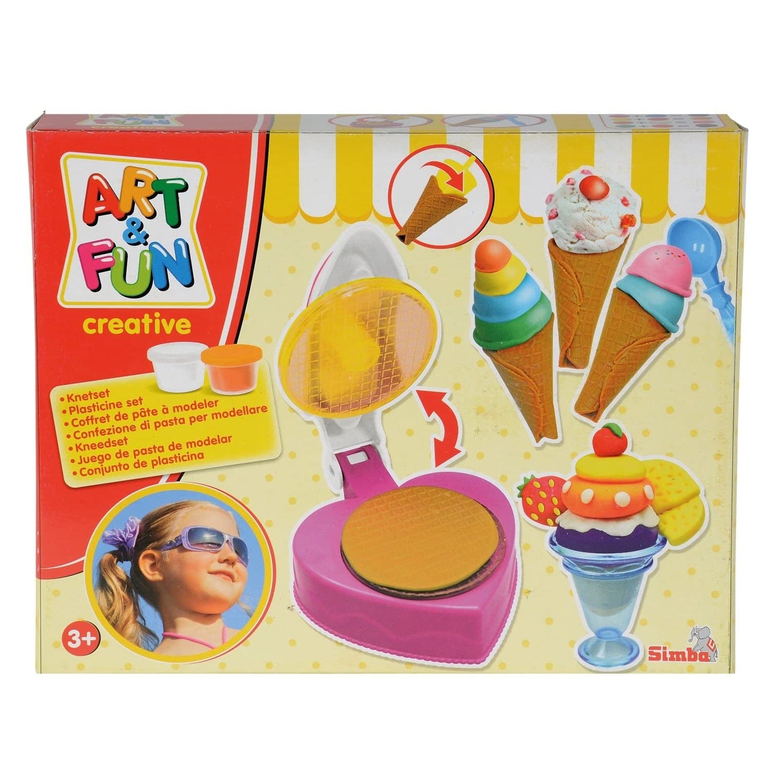Simba Toys Simba- Art & Fun Dough Set Sweet Icecream
