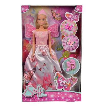 Simba Toys Simba Steffi Love Butterfly Princess With 2 Hair Ties, 29cm
