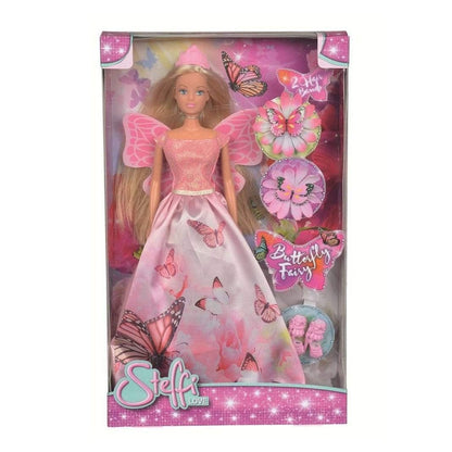 Simba Toys Simba Steffi Love Butterfly Princess With 2 Hair Ties, 29cm